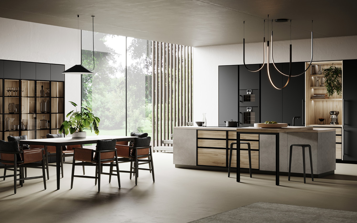 Miton Cucine Menta Beton Giove